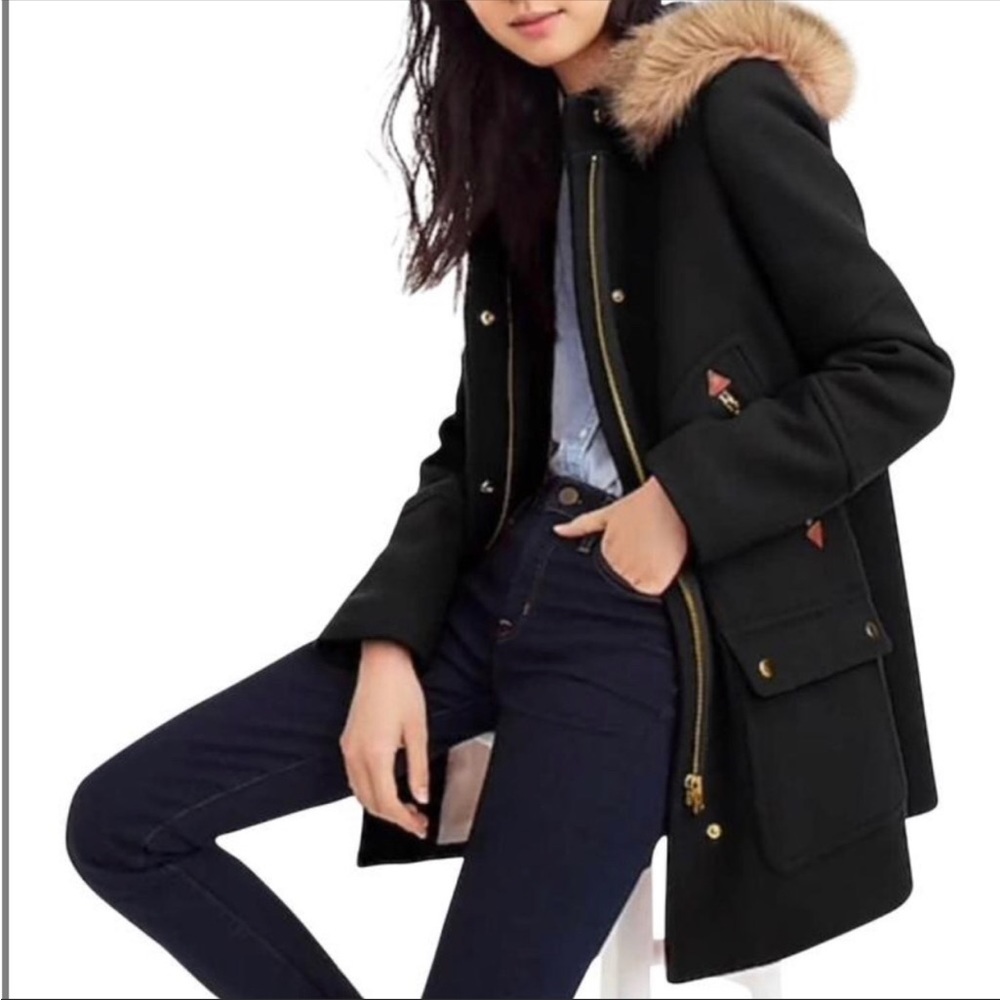 J.Crew New Coat –Chateau Parka in Italian Wool